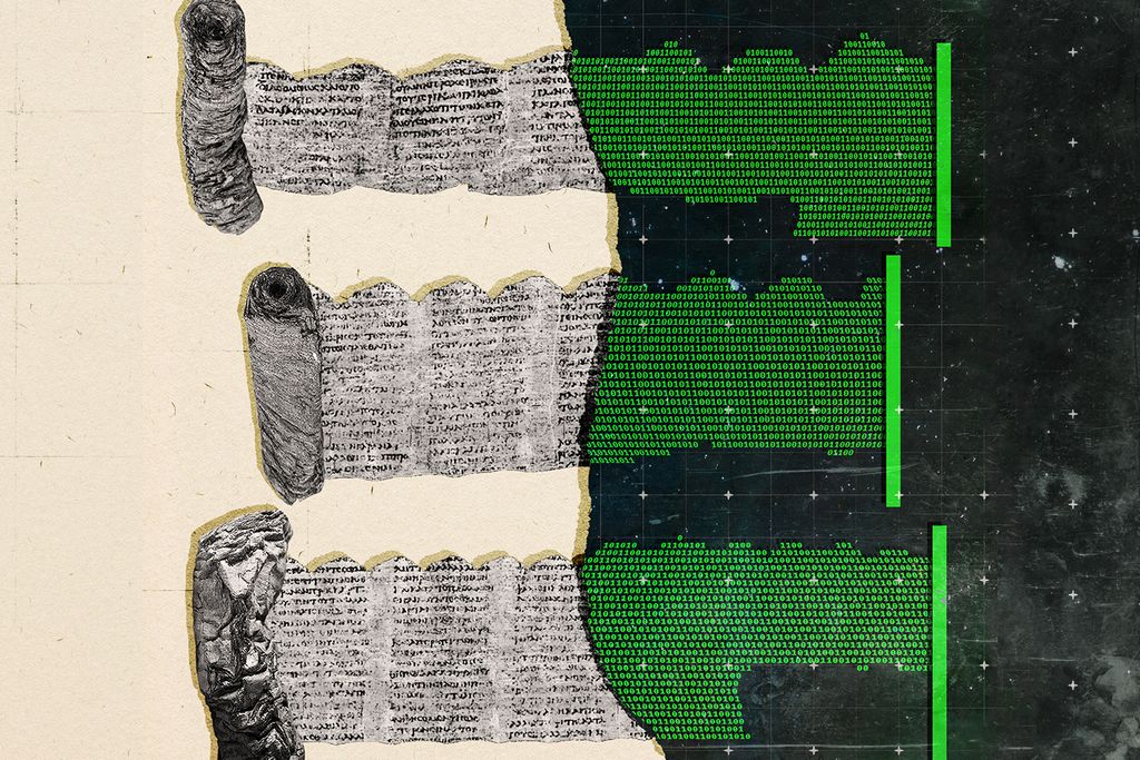 Vesuvius scrolls illustration