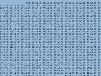 The beginning of the largest prime number ever discovered.