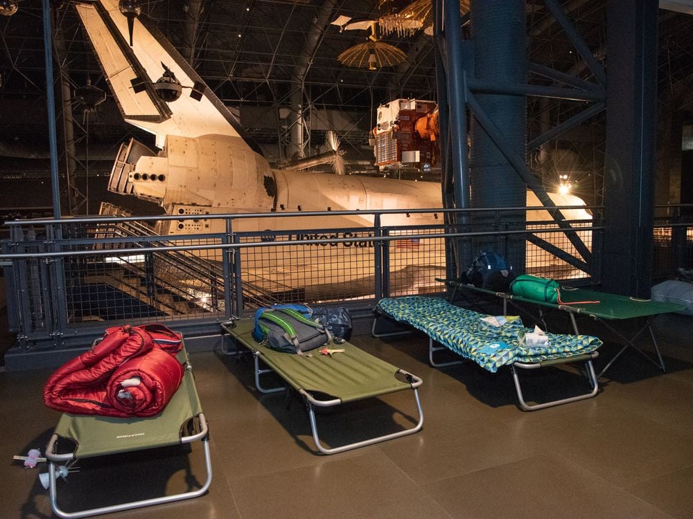 Smithsonian Sleepover at the National Air and Space Museum's Udvar Hazy Center (Smithsonian Associates)