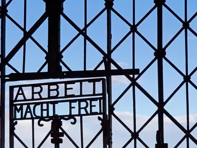 Dachau's gate had a chilling message for its inmates.