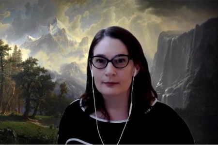 Choose your background.  A little bit country...with Albert Bierstadt's 