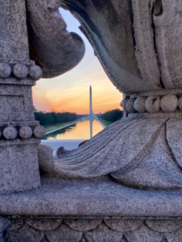 Washington Monument from Urn at Lincoln Memorial thumbnail