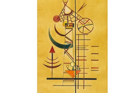 Wassily Kandinsky, Curved Tips, 1927