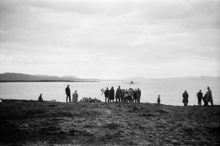 The Swedish National Heritage Board doesn't have much information about this photo in its archives of "an aeroplane on its way at lake Thingvallavatn" taken by Berit Wallenberg in 1930. Thingvallavatn is a large lake in Thingvellir National Park in Iceland, known as part of the "Golden Circle," a popular destination for tourists.

Photo by Berit Wallenberg; courtesy of the Swedish National Heritage Board