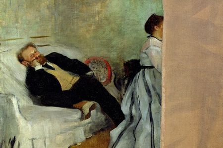 Edgar Degas painted &Eacute;douard Manet and His Wife in the 1860s, but his friend was not a fan.