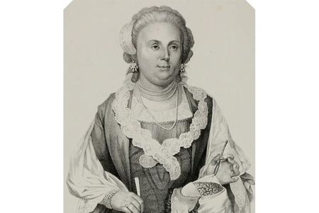 Anna Morandi Manzolini (1714-1774), Italian anatomist and sculptor, from a drawing by Cesare Bettini.