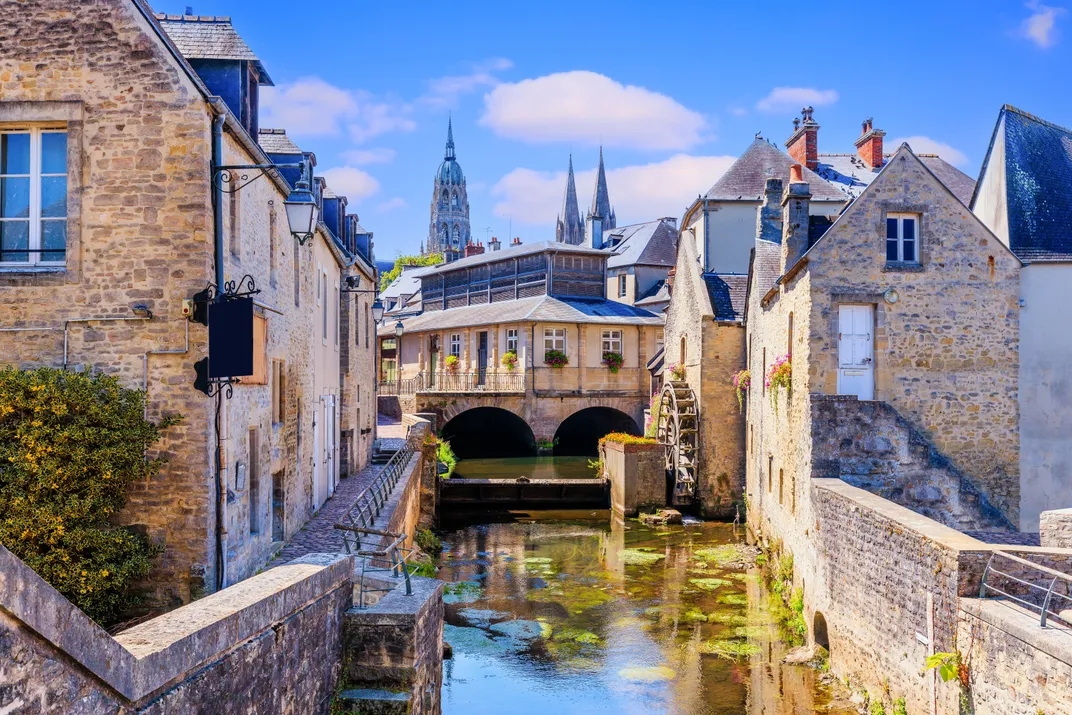 A canal in Old Bayeux