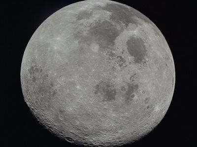A photograph of the moon by the Apollo 17 crew on their return trip back to Earth. The new study analyzes material gathered from the lunar surface during the 1972 mission.