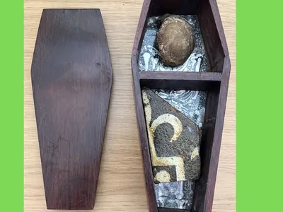 A ‘Scallywag’ Schoolboy Swiped an Abbot's Kneecap 70 Years Ago. His Widow Just Returned It to Glastonbury Abbey image