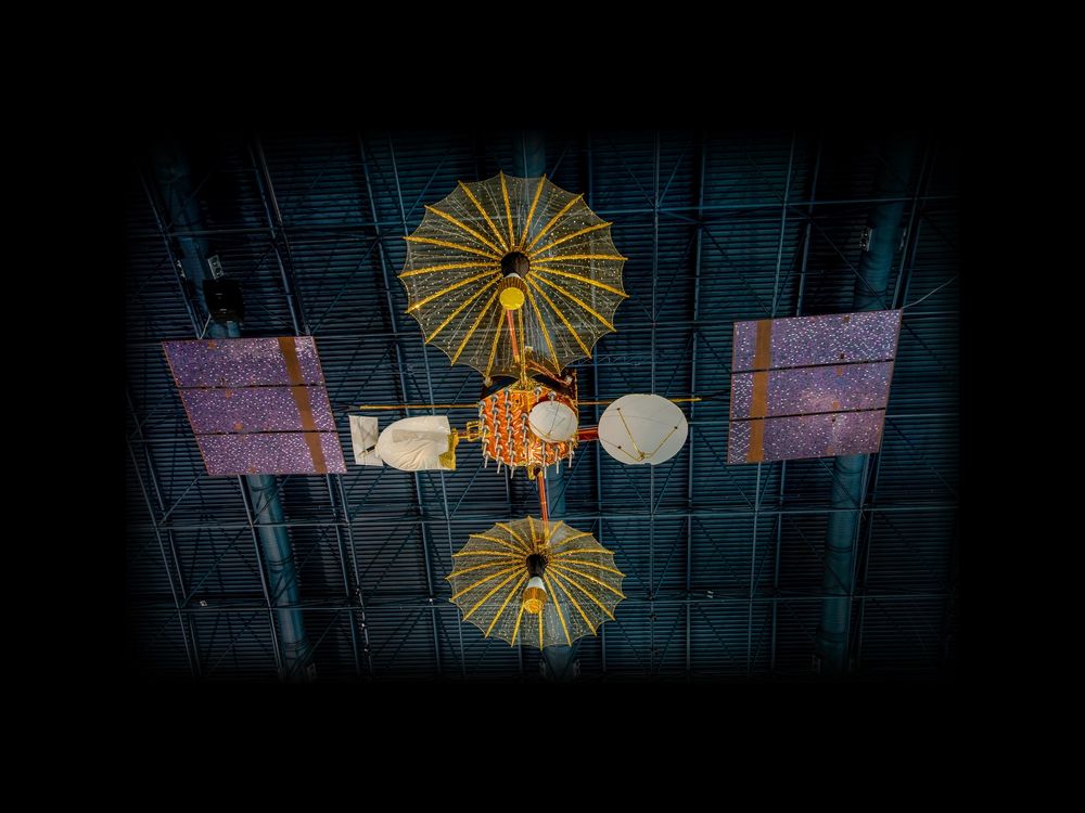 replica of the TDRS spacecraft