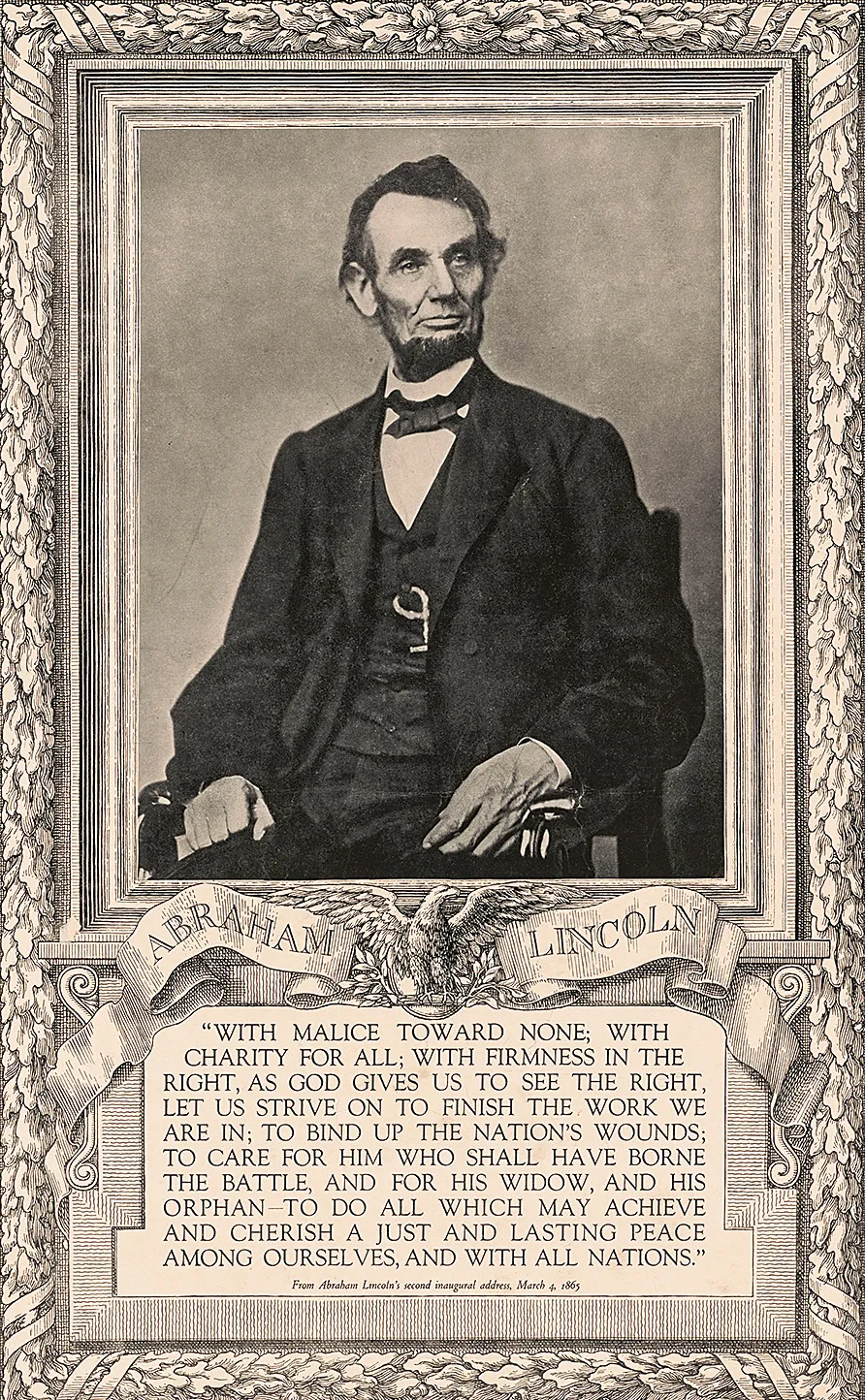 a portrait of Abraham Lincoln