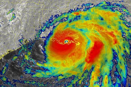 Hurricane Ida hit Louisiana's southeastern coast at 11:55 am eastern on Sunday.
