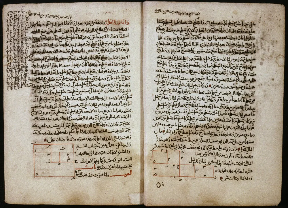Pages from The Compendious Book on Calculation by Completion and Balancing