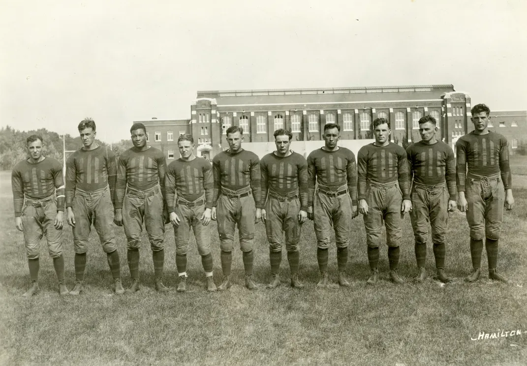 The 1923 Iowa State football team. Trice is standing third from left.