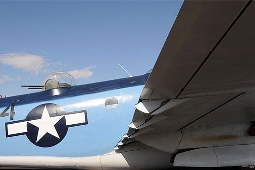 Dave Hansen’s 1945 Lockheed PV-2 was headed for the Aleutians in World War II but arrived late enough to miss the long bombing runs to the Japanese Kurile Islands.