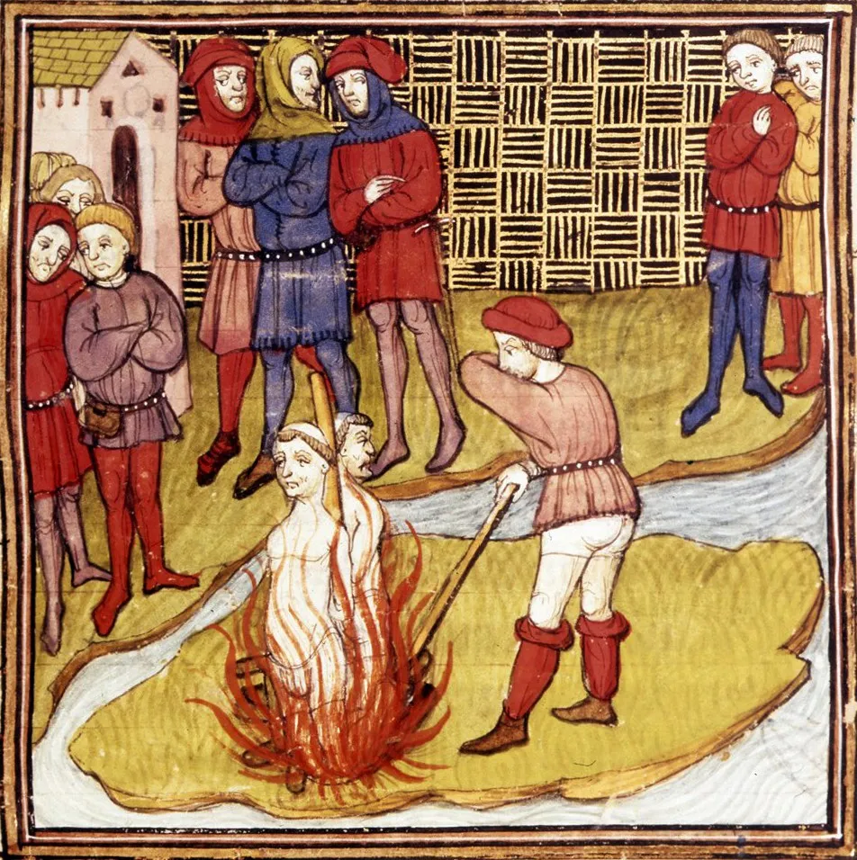 Burning of Knights Templar