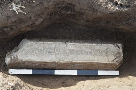 A Roman lead ingot recently unearthed in Wales