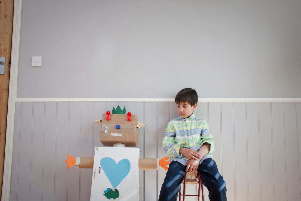 boy and robot
