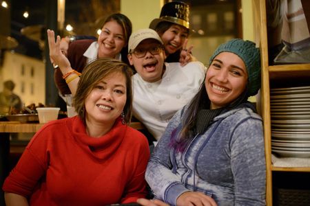 The staff at Thip Khao in Washington, D.C.'s Columbia Heights neighborhood. 