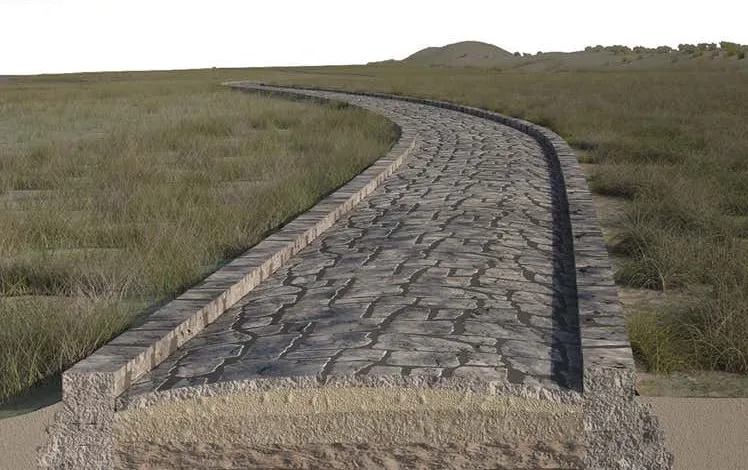Roman road reconstruction