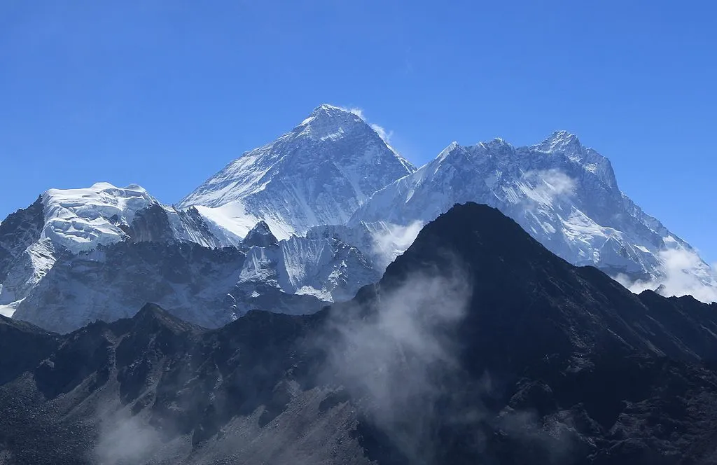 Large snow-covered mountain