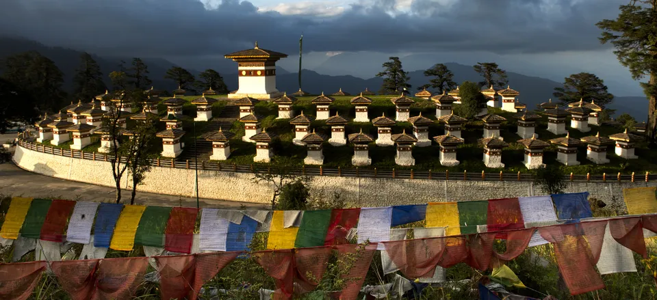  Chortens at Dochu La, Bhutan 