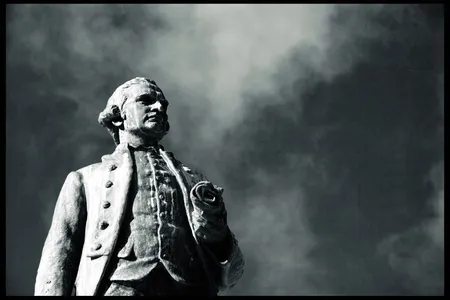 A statue of Captain James Cook. 