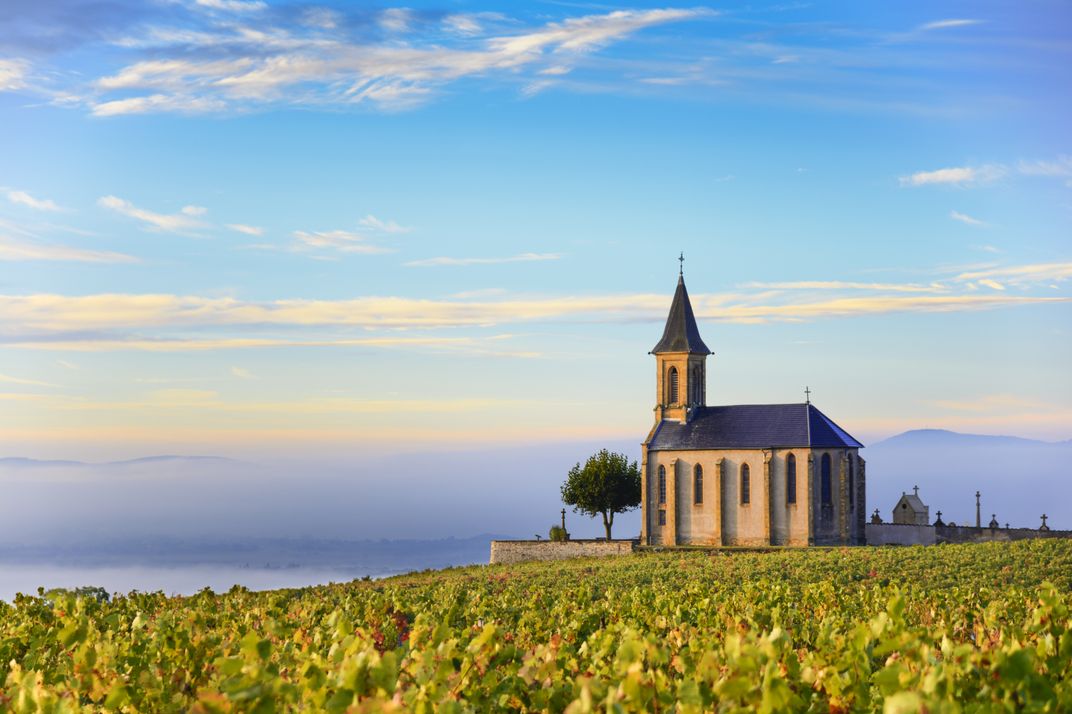 A countryside church in Beaujolais