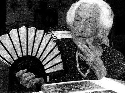 María Esther Heredia Lecaro de Capovilla lived to be 116 years and 347 days old. Here she is at age 115.