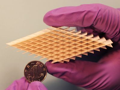 Laser-cut paper coated in conductive materials allows this small device to generate electricity just by being squeezed.