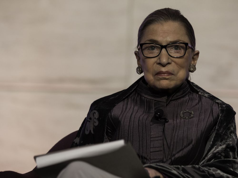 Ruth Bader Ginsburg at a Smithsonian event.