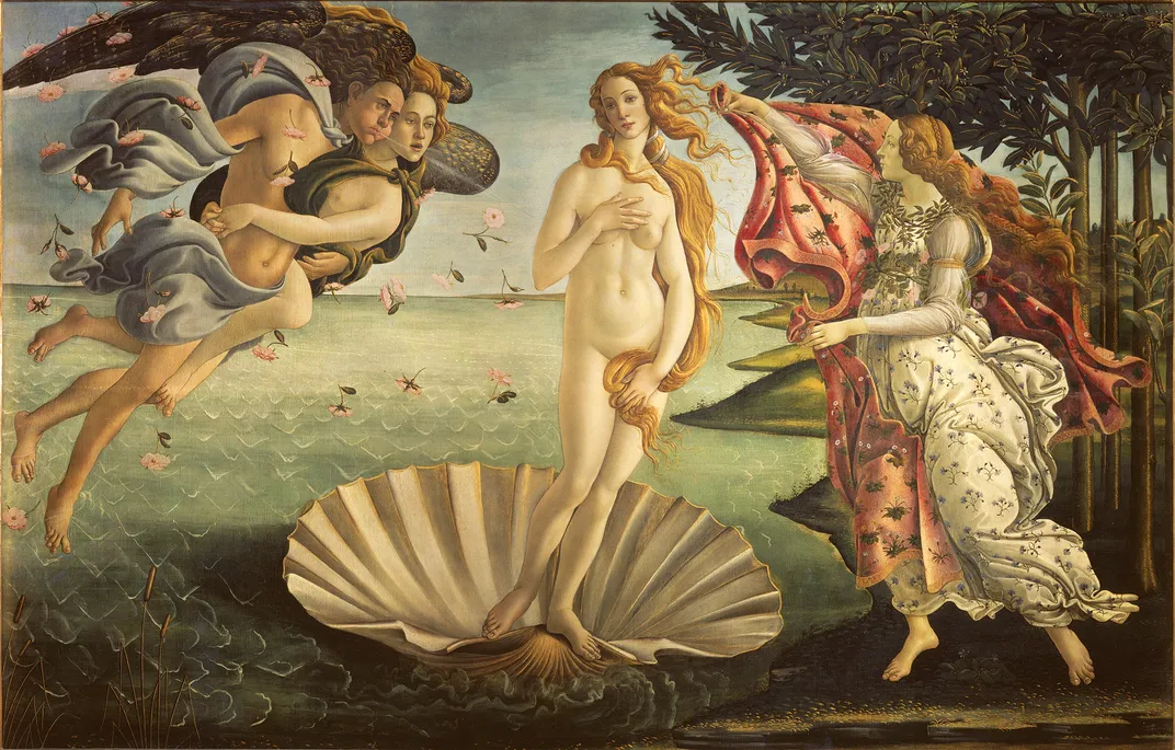 Botticelli's <i>The Birth of Venus</i> in the Uffizi in Florence