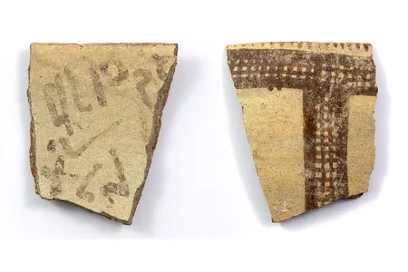 The letters used in the ancient alphabet bear a distinct resemblance to Egyptian hieroglyphs.