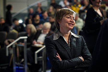 Maria Zuber, first woman to run a NASA spacecraft mission, says she has a "genetic predilection" to explore space.