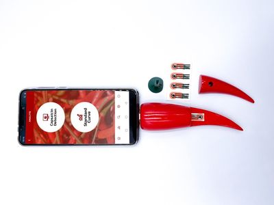 A new chili pepper-shaped device that connect with a smartphone to reveal how much capsaicin is in a hot pepper.
