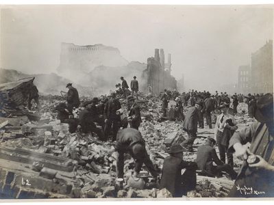 Aftermath of the 1906 San Francisco Earthquake.