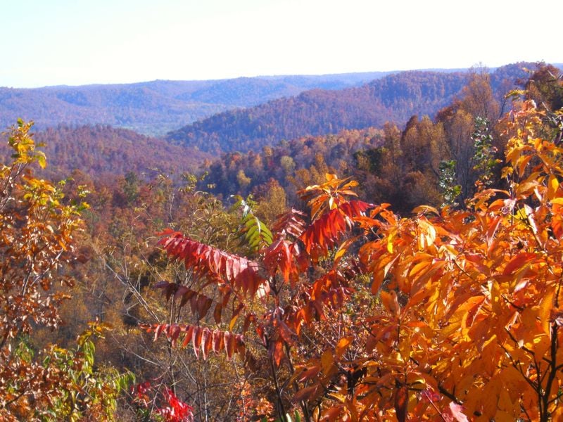 Ridgeline Overlooking Ohio River Valley Region into Kentucky in late ...