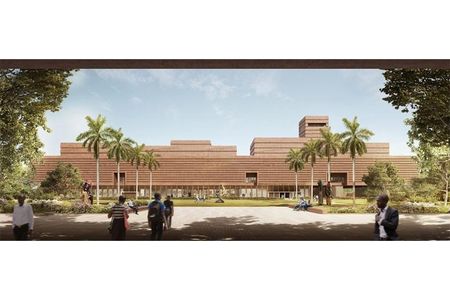 Artist's rendering of the Edo Museum of West African Art's exterior