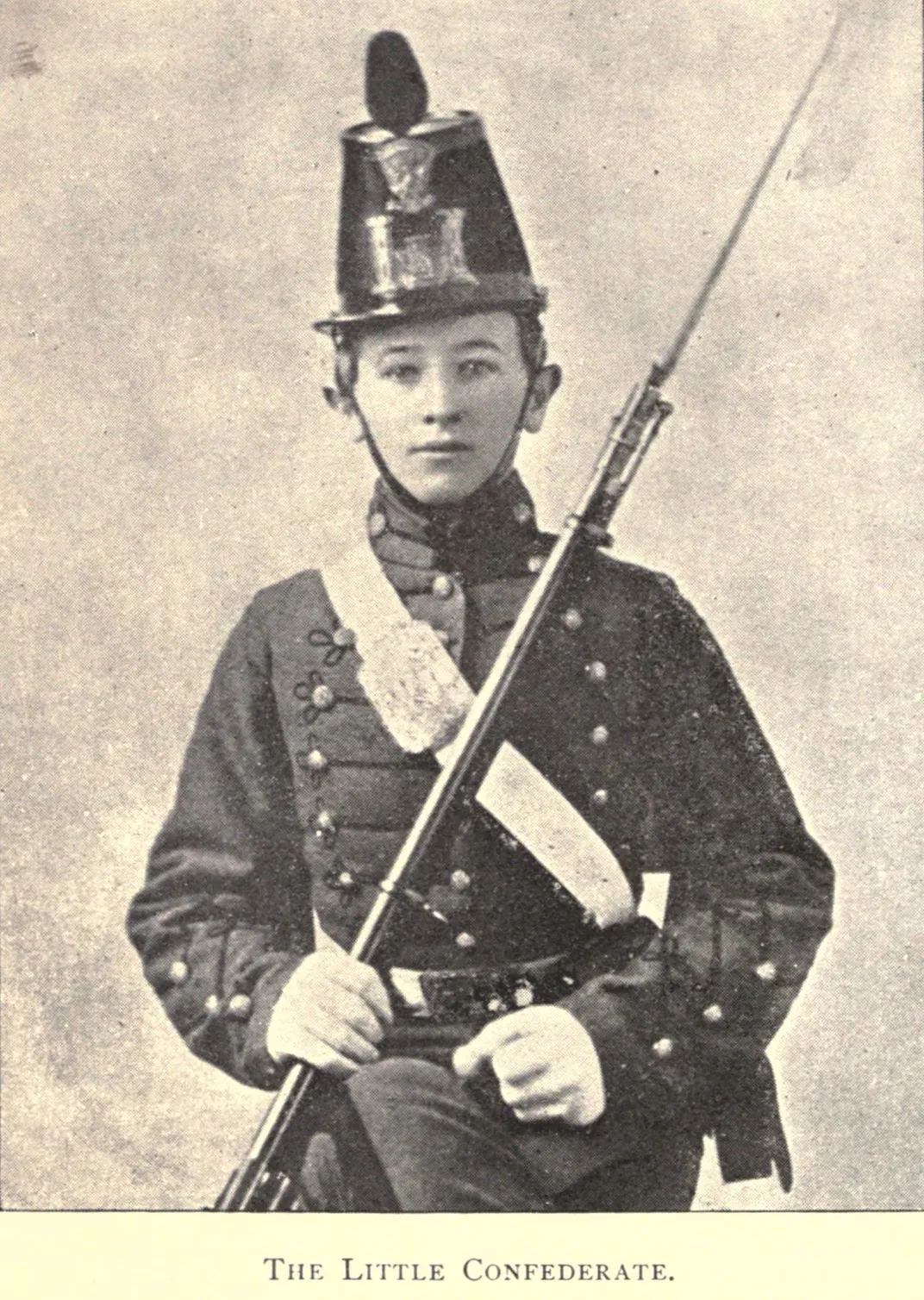 Sixteen-year-old James Dinkins of Mississippi in his cadet uniform