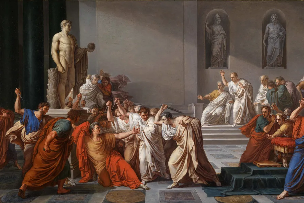 "Assassination of Julius Caesar" by Vincenzo Camuccini