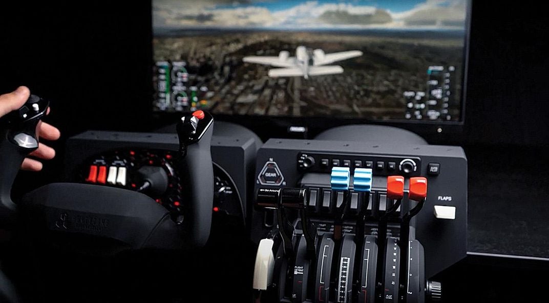 flight simulator controls