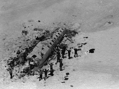 The survivors of FAU-571 as survivors as seen by their rescuers, December 22, 1972.