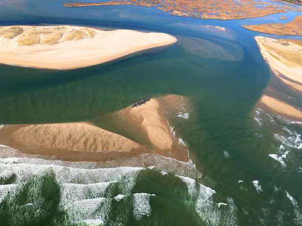 The beauty of Chatham sandbars as viewed from above. thumbnail