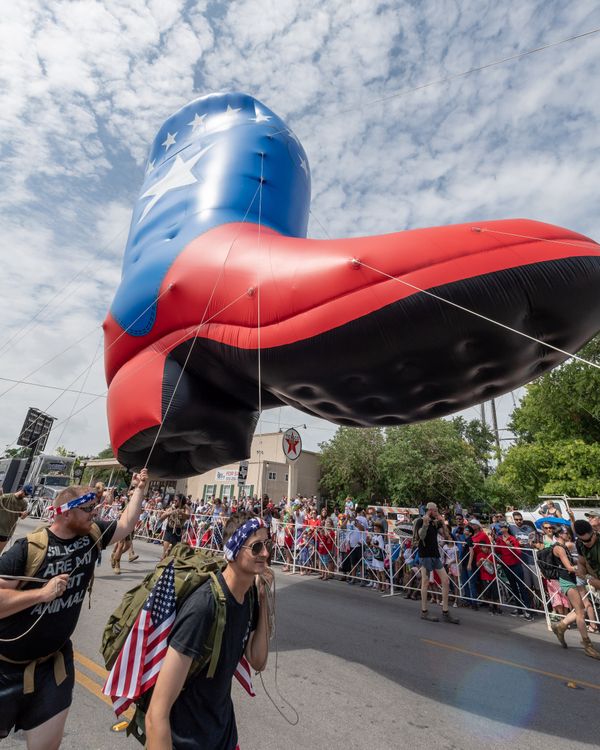 Texas-sized boot on the Fourth of July thumbnail