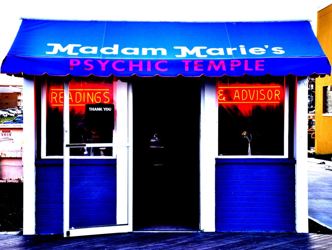 Fortune Teller Hut on the boardwalk in Asbury Park, New Jersey