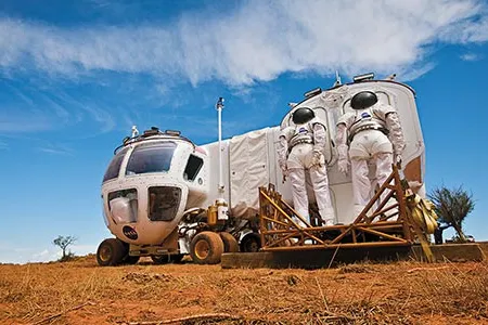 The Lunar Electric Rover is a prototype for the vehicle that NASA hopes to send with astronauts to the moon by 2020.