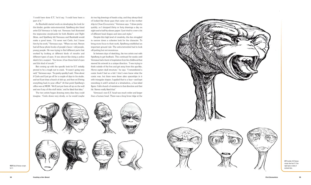 Spread from E.T. book
