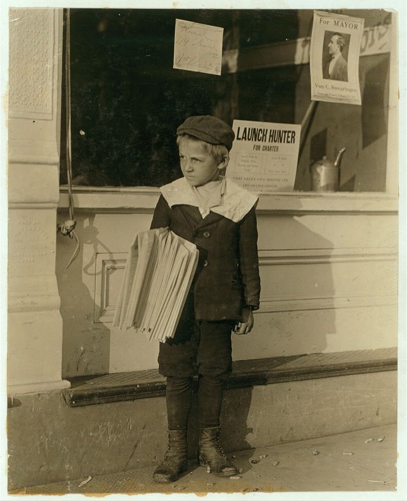 Newspaper boy