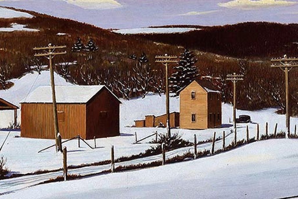 Arthur E Cederquist Old Pennsylvania Farm in Winter