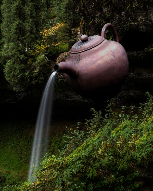 Water Fall from a Teapot - Creative thumbnail